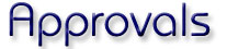 Approvals
