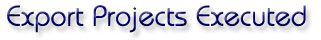 Export Projects Executed